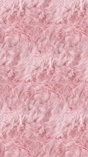 Soft pink fur texture with fluffy and cozy details for a warm feeling