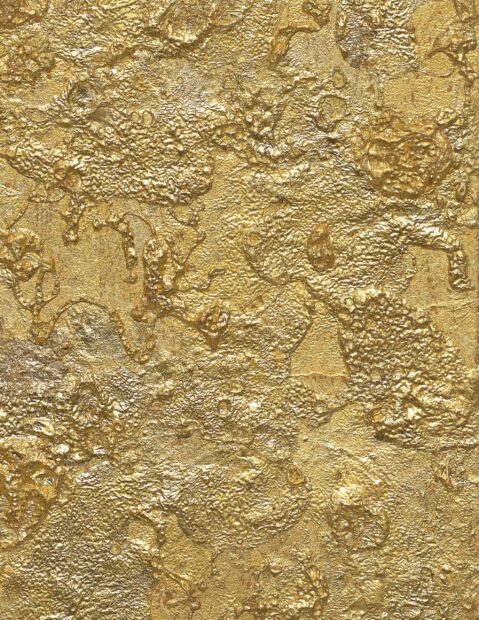 Detailed gold foil texture with shiny and rough surface pattern