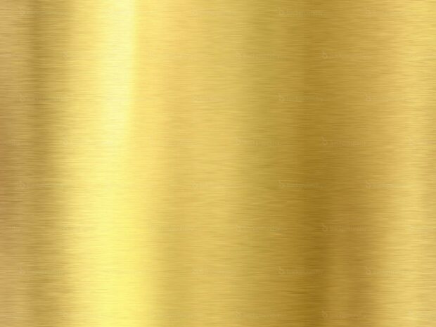 Brushed gold foil texture with a shiny metallic finish in high definition quality