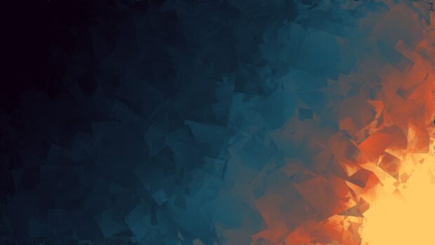 Abstract geometric shapes with dark blue and orange color gradient design