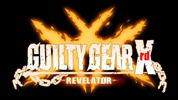 The Guilty Gear fiery logo design with chains and the word Revelator in bright colors