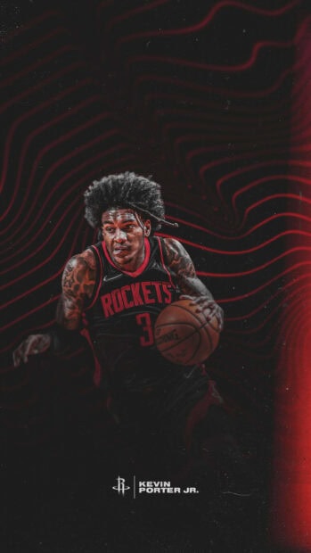 Kevin Porter Jr playing basketball for Houston Rockets in action