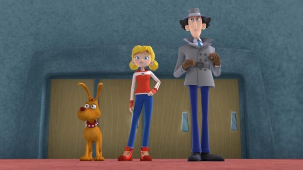 Inspector Gadget wallpapers feature the detective with Penny and dog, HD Desktop Wallpaper