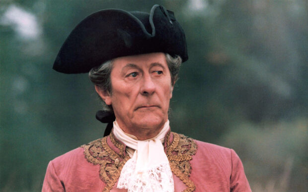 Jean Rochefort wears an 18th century style outfit with a black tricorn hat, 2K Desktop Wallpaper
