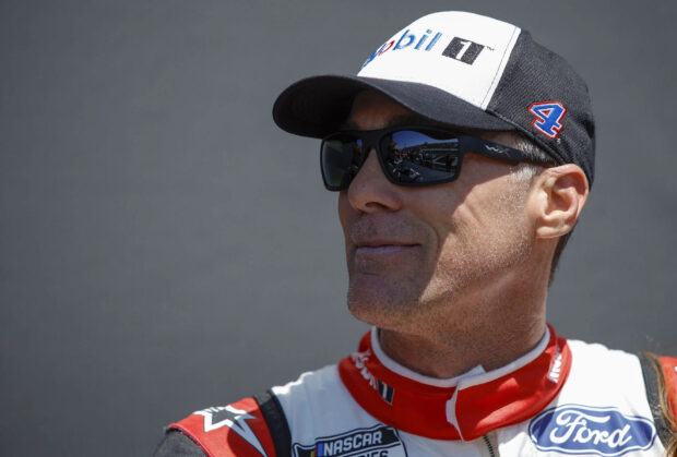 Kevin Harvick wearing sunglasses and a racing suit with Ford and NASCAR logos, HD Desktop Wallpaper