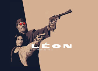 Leon Wallpapers featuring characters aiming pistols, HD Desktop Wallpaper