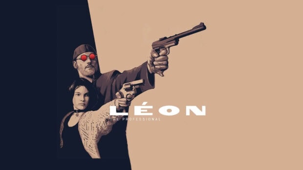 Leon Wallpapers featuring characters aiming pistols, HD Desktop Wallpaper