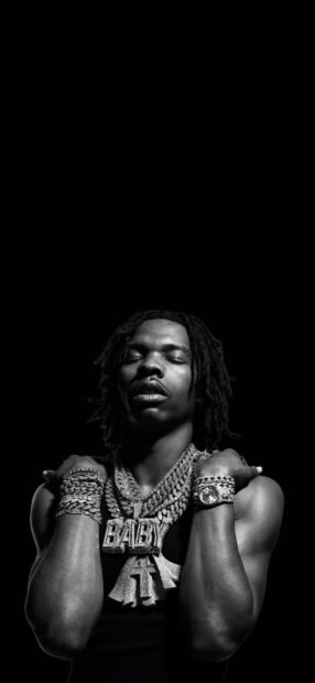 Lil Baby is wearing multiple chains and a watch with eyes closed, HD Phone Wallpaper