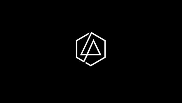 Linkin Park logo symbol with geometric shapes on black background
