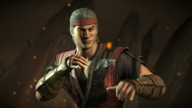Liu Kang preparing for battle with focused expression and red headband