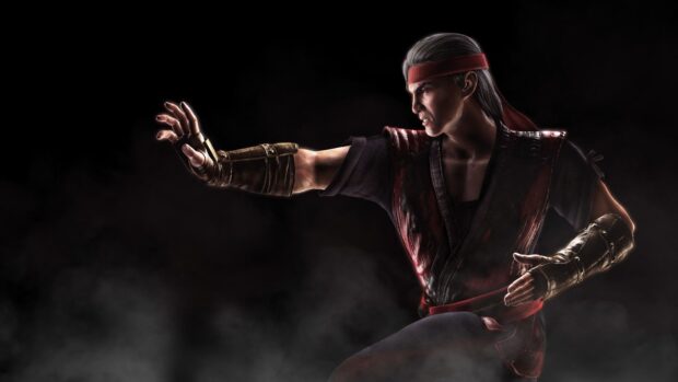 Liu Kang warrior preparing for battle with focused expression and martial arts stance
