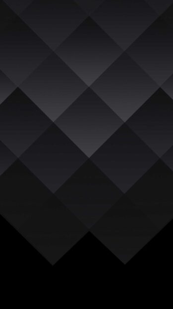 A matte black wallpaper with a geometric diamond pattern in dark shades, 2K Mobile Wallpaper