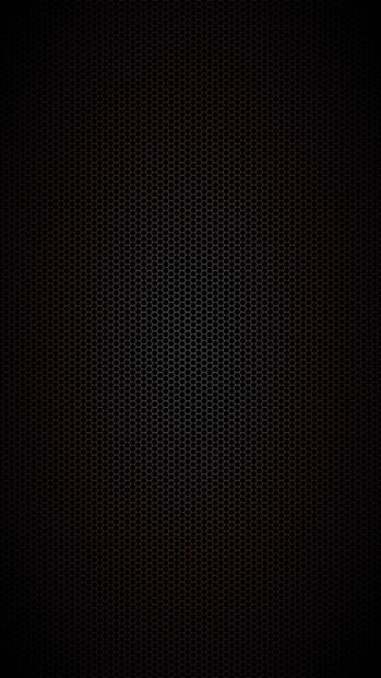 A matte black hexagonal pattern covering the entire frame in a sleek design, 2K Mobile Wallpaper