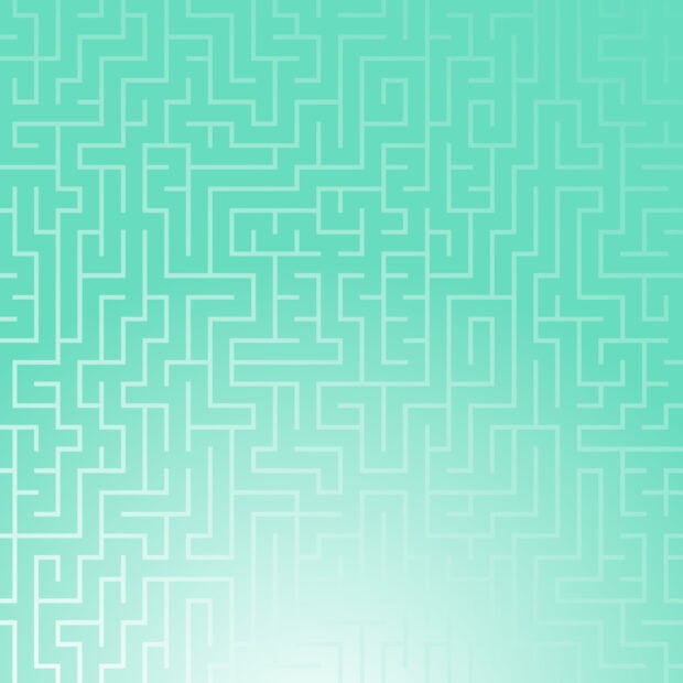 Light green maze pattern with a gradient effect for maze design on phone