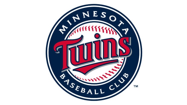 The Minnesota Twins logo features a baseball and bold lettering representing Major League Baseball, 4K Desktop Wallpaper