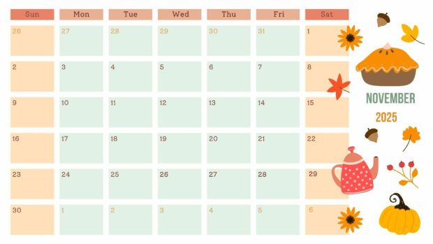 November 2025 Calendar HD Desktop Wallpaper (4)