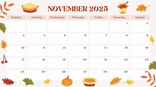 November 2025 Calendar HD Desktop Wallpaper (6)
