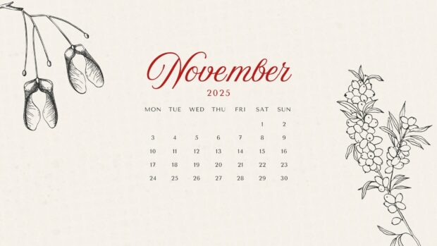 November 2025 Calendar Wallpaper HD download free (1)