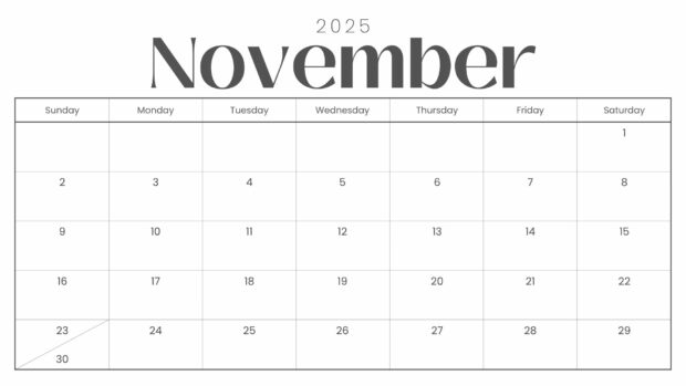 November 2025 Simple HD Wallpaper (2)