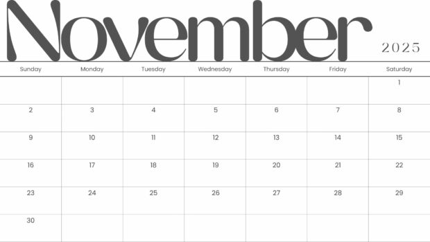 November 2025 Simple HD Wallpaper (4)