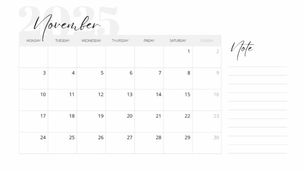 November 2025 Simple HD Wallpaper (5)