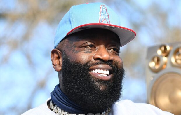 Rick Ross Wallpapers showing a close up of his face with a bright smile, HD Desktop Wallpaper