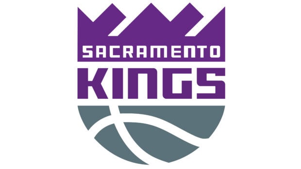 Sacramento Kings logo in purple and gray colors as a high quality wallpaper for desktop