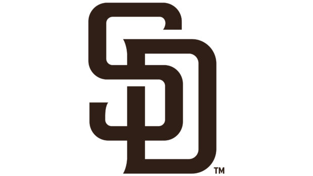 The San Diego Padres logo design shows the team's entwined initials SD, 4K Desktop Wallpaper