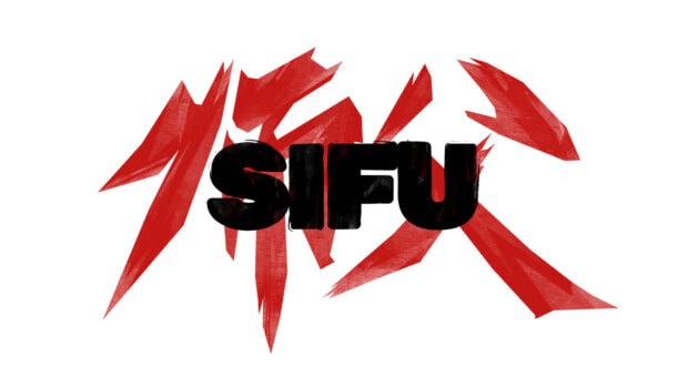 Red abstract shapes surrounding the word Sifu in bold black letters on a white background