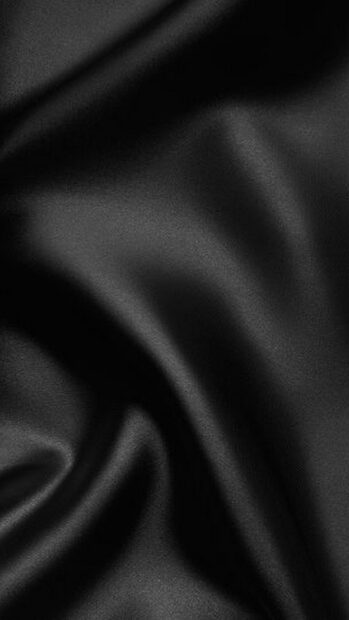 Smooth matte black fabric with gentle folds and soft shadows, HD Phone Wallpaper