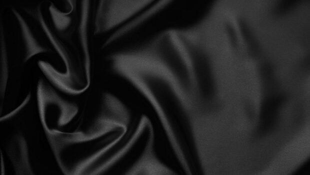 Smooth black fabric texture with silk wallpapers detail and folds, HD Desktop Wallpaper