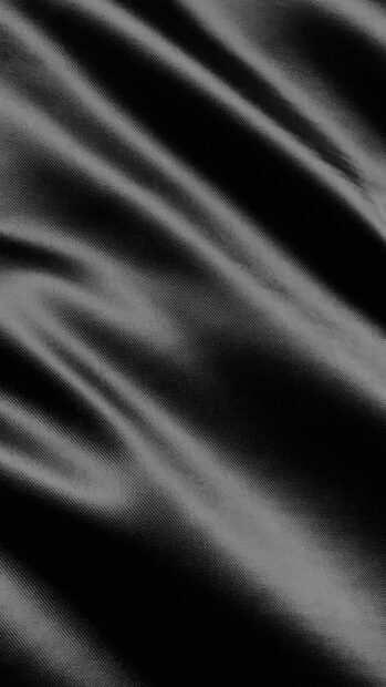 Smooth black silk texture creates elegant waves in fabric, HD Phone Wallpaper