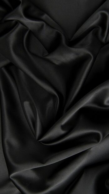 The smooth black silk texture gently folds creating a luxurious feel for silk wallpapers, HD Phone Wallpaper