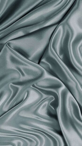 Smooth blue silk fabric texture with gentle folds and highlights, HD Phone Wallpaper