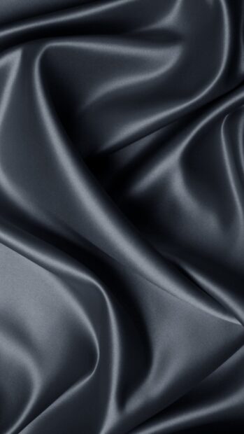 Smooth dark silk fabric showcases elegant folds and shine, HD Phone Wallpaper