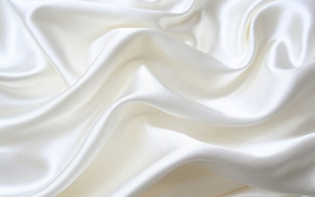 Soft smooth white silk fabric with gentle folds and light reflections, HD Desktop Wallpaper