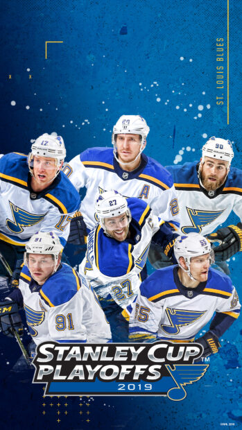 St Louis Blues players in action during the 2019 Stanley Cup Playoffs, HD Phone Wallpaper