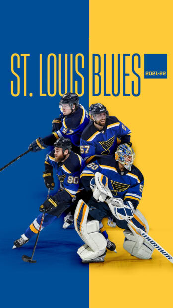 St Louis Blues hockey players are shown in action wearing their blue and yellow uniforms, HD Phone Wallpaper