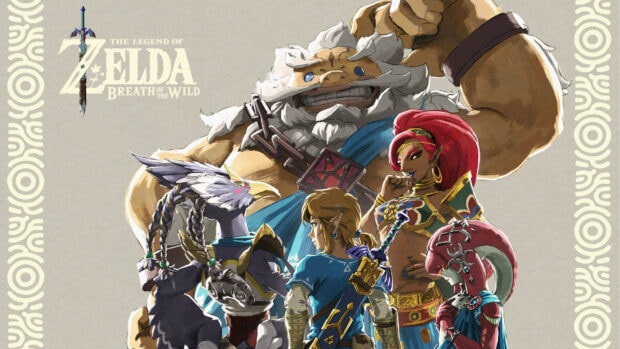 The Legend Of Zelda wallpapers featuring heroic characters from Breath of the Wild game, 4K PC Wallpaper