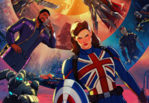 A fierce female hero leads brave allies in an epic alternate universe battle, 4K Desktop Wallpaper
