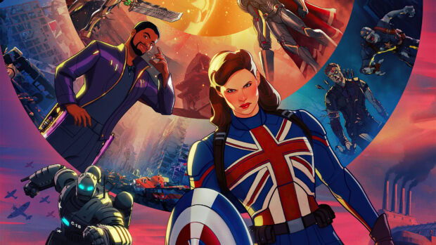 A fierce female hero leads brave allies in an epic alternate universe battle, 4K Desktop Wallpaper