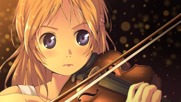 An artistic violin wallpapers scene, 4K Desktop Wallpaper