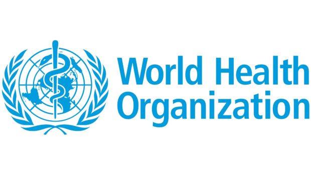 The health symbol with a rod and serpent over a world map representing global health standards