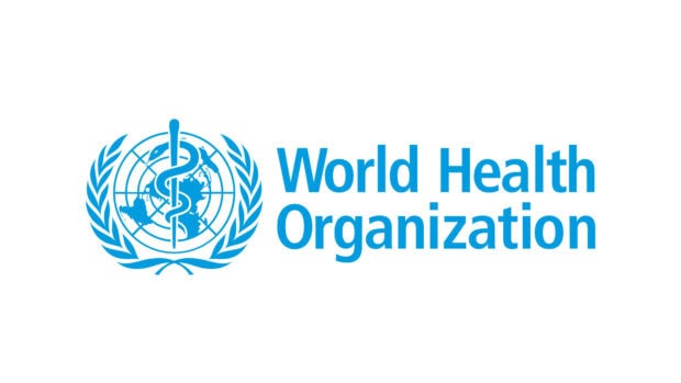 World health symbol with a staff and serpent over a globe representing global health awareness