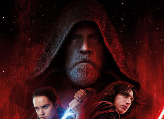 A group of Jedi warriors preparing for battle with lightsabers and starships in a dramatic red and white landscape