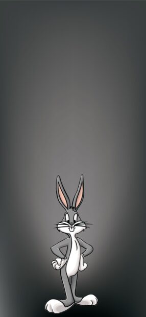Bugs Bunny character from Looney Tunes standing confidently on a dark background