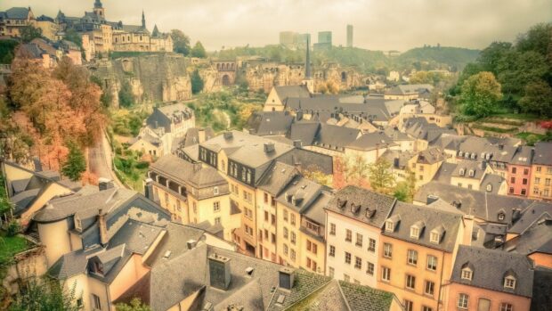 Historic architecture and scenic cityscape of Luxembourg in high resolution quality