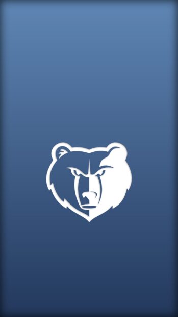 A stylized Memphis Grizzlies logo in white on a blue gradient background