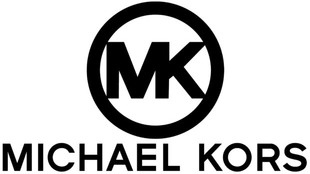 Michael Kors logo in black circle on white background with Michael Kors text below