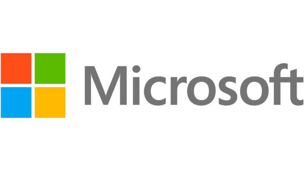 Microsoft logo with colorful squares on a white background for desktop use